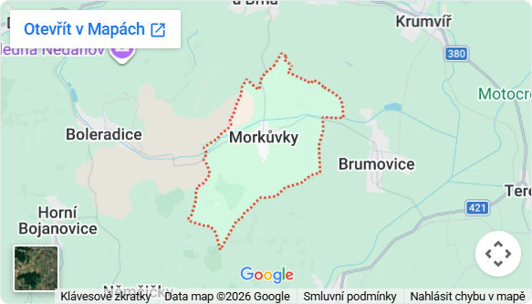 Statický náhled mapy obce Morkůvky